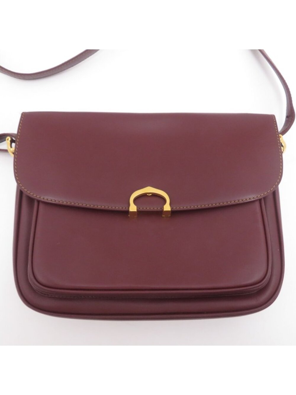 Cartier Must Line Shoulder Bag Bordeaux Leather